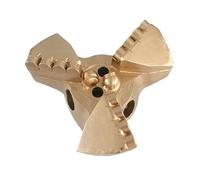 Foret étagé à 3 ailes, foret de puits, peu de traînée PDC for le forage minier, exploration géologique, extraction du charbon(250mm)