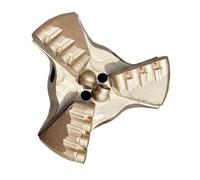 Foret étagé à 3 ailes, foret de puits, peu de traînée PDC for le forage minier, exploration géologique, extraction du charbon(146mm)