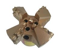 Foret étagé à 4 ailes, foret de puits, peu de traînée PDC for le forage minier, Exploration géologique, extraction du charbon(152mm)