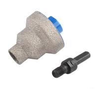 Foret étagé à cannelure droite avec chanfrein biseauté pour des trous propres et précis dans le bois, le marbre, le métal et pour le carrelage (10 mm avec adaptateur)