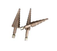 Foret étagé à queue hexagonale, rainure droite, revêtement bronze, alésage 3-12, 4-12, 4-20, foret pagode(4-22 Bronze)