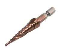 Foret étagé à rainure hélicoïdale en cobalt HSS tige hexagonale 1/4 po, 3-12 mm, 4-22, 6-24, for bois et métal, scie cloche conique, outil de coupe(3-14mm)