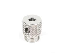 Foret étagé en acier inoxydable pour profil en aluminium avec manchon de perçage, 6/8/10/14 mm, outil de gabarit de cheville multi-tailles pour le travail du bois, filetage M20, argenté (8 mm)