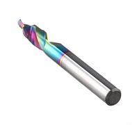 Foret étagé en acier tungstène à deux étapes avec revêtement nano diamant, cannelures hélicoïdales entièrement rectifiées pour un retrait fluide des copeaux, design chanfreiné pour (4.2-8.0)