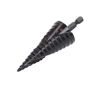Foret étagé en métal pour foret HSS à rainure spirale pagode alésoir trou outil en acier tige hexagonale noir 15 étapes 4 à 32 mm (15 étapes (4 à 32 mm)