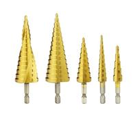 Foret étagé en titane HSS haute vitesse, jeu de forets coniques for métal et bois, 4-12, 4-20, 4-32 mm(4-12 4-20 4-32 bag)