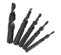 Foret étagé hélicoïdal HSS 90180 degrés avec fraisage pour le perçage du métal, convient pour percer deux trous et l'installation de six écrous d'angle (M8 x 180 degrés)