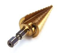 Foret Étagé Hexagonal En Titane Hss 4-22mm, Foret Étagé Conique Pour La Tôle, Ébavurage, Trou De Chanfreinage, Fonction D'agrandissement, Outil Multifonction