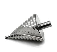 Foret étagé HSS - 6-60 mm - 12 étapes - Coupe-trou rainuré en spirale - Foret conique étagé pour le bricolage du bois et des tôles