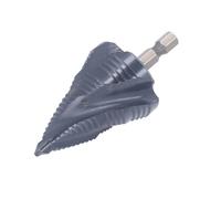 Foret étagé Impérial, Foret étagé à 4 Cannelures 1/4 à 1-3/8 Pouces Forets en Acier Rapide pour Tôle, Bois, Plastique, Aluminium, Forets étagés