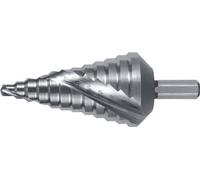 Foret étagé plage de perçage 6-38 mm HSS à goujures hélicoïdales nombre de march