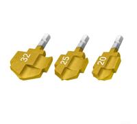 Foret étagé PPR à tige hexagonale 20 mm pour réparation de tuyaux (3 pièces