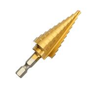 Foret étagé revêtu de titane, tige hexagonale, 5/9/11 étapes, noyau for perçage trous dans le bois et métal, cône coupe, livraison gratuite(4-20 Spiral)