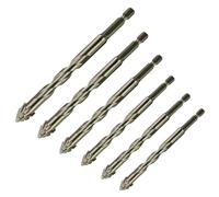 Foret excentrique à quatre cannelures, foret excentrique dentelé à quatre bords, ensemble de forets et de tarauds efficaces, foret de conception revêtu de titane (4+5+6+8+10+12mm)