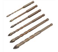 Foret excentrique à quatre dents de scie, foret dentelé à quatre arêtes, foret