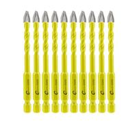 Foret Excentrique à Tête Crochue - SANLEETEK Set de Foret Carrelage pour Bois Plastique Maçonnerie Carreaux de céramique Béton Marbre 10 pièces 6mm, Queue à Changement Rapide