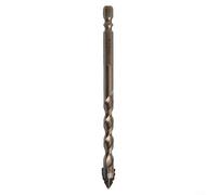 Foret excentrique avec quatre bords en carbure de tungstène pour poinçonner et percer efficacement les carreaux de verre, les dalles de roche, le béton et les matériaux durs avec tige hexagonale (10