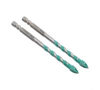 Foret excentrique dentelé à quatre bords pour verre, métal, bois, pointe en carbure haute dureté, ensemble d'outils de perçage à sec ou humide avec plusieurs tailles pour atelier à domicile (8 mm)