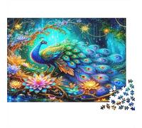 Forêt Fantastique de Paon Puzzle Adulte 1000 Pièces Qualité Supérieure Jeu Classique Défi Éducatif Papier Fantaisie 70x50cm/1000pcs