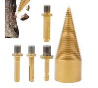 Foret fendeur de bûches, foret fendeur de bois,Foret électrique Fendage de bûches Perceuse à bois de chauffage - Fendeuse de bûches électrique multifonctionnelle et robuste, perceuse hexagonale pour l