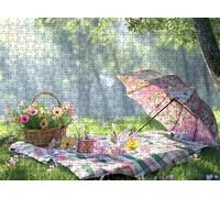 forêt Fleur Puzzle 2000 Pièces pour Adultes, Format 99 x 70 cm, Challenge Casse-Tête de Famille, Loisirs Créatifs et Relaxation, Pièces Robustes avec Lettres au Dos, Décor Murale Salon f0-855
