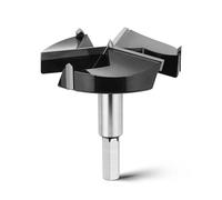 Foret Forstner 75 mm pour bois, longueur 92 mm, avec tige hexagonale, foret à bois pour bois, bois dur, panneaux de fibres