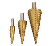 Foret Fraise à Etage - 3PCS - Acier HSS - Titane - Ø 4 à 32mm