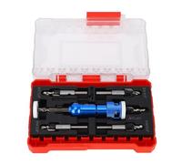 Foret Fraise Meche Chanfrein Bois, Set 5 Pièces, 82 Degrés, Pointe Carbure Ajustable - Fraisoir avec Limite de Profondeur, Perçage Précis pour Menuiserie et Vis