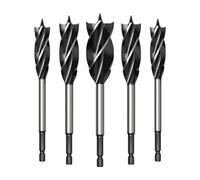 Foret hélicoïdal à quatre lames 10-25, foret à quatre fentes for le travail du bois, outil d'ouverture de trous for serrures de porte, alésoir à queue hexagonale, adaptateur d'extension(12mm*165mm)