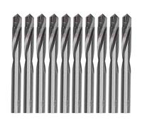 Foret hélicoïdal à tige droite, fraise à graver en acier au tungstène, mèches de routeur CNC, haute résistance à l'usure, coupe de précision pour PCB métal bois plastique 10