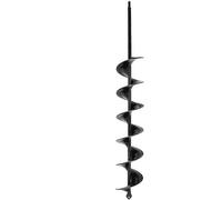 Foret hélicoïdal en acier 8 x 60 cm pour le jardinage, outils de jardinage pour creuser des trous et cultiver en profondeur