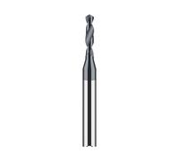 Foret hélicoïdal en alliage de carbure tungstène, acier inoxydable dur, tige 4 mm, micro-diamètre, foret monolithique solide for métal, machine CNC, 1 pièce(D2.3X12XD4X50L)