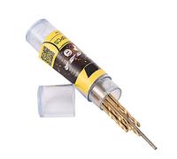 Foret hélicoïdal HSS de 1,0 mm, outil de forage électrique à tige droite, 10 mini-embouts en acier rapide pour le perçage précis du jaspe, de l'agate, des perles, des galets,