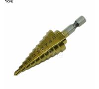 Foret Hexagonal En Titane, Foret Étagé En Cône, Coupe Trou De 4 À 22mm Hss 4241 Pour La Tôle