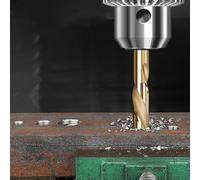 Foret HSS M2 revêtu de cobalt avec tige réduite pour une utilisation forgeron, conçu pour s'adapter à la plupart des perceuses standard pour une utilisation fiable (14 mm)