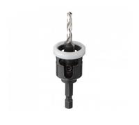 Diager Kit terrasse bois 902D04 - Fraisoir carbure 45° + butée de profondeur, 3 forets Ø4 + clé