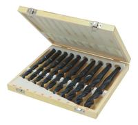 Foret laminé de 14,5 à 23mm cône morse N°2 - coffret bois de 10 pcs DRAKKAR TOOLS - 14892