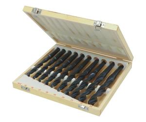 Foret laminé de 14,5 à 23mm cône morse N°2 - coffret bois de 10 pcs DRAKKAR TOOLS - 14892