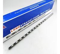 Foret long W6 en acier rapide avec tige droite pour un perçage de précision dans le métal, le bois et les matières plastiques (F)