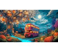 Forêt Magique Puzzle pour Adultes 1000 pièces Jeu éducatif détente Cadeau Amusant & Activité Maison pour Adultes et Enfants de 12+ Ans 38x52cm/1000pcs