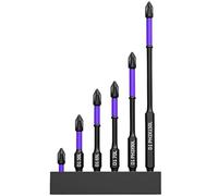 Foret magnétique haute dureté - Foret magnétique de haute dureté et forte | Kit d'embouts magnétiques haute résistance | Accessoire de tournevis à pointe magnétique | Jeu d'embouts en D