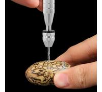 Foret manuel en alliage d'aluminium conçu pour les modèles en bois émeri et tilleul, convient pour le perçage de bijoux en plastique, caoutchouc et matériaux souples