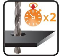 Foret métal HSS laminé Ø 3 mm - Lot de 2