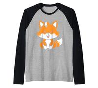 Forêt Mignon Drôle Renards Enfant Animaux Amour Petit Renard Manche Raglan