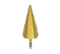 Foret pagode à rainure droite, alésoir étagé en spirale, ouvre-trou acier inoxydable for métal(6-35 Length 102 White Shell)