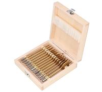 Foret Plat pour Le Travail du Bois, 13 Pièces, en Acier Au Carbone, Coupe-Trou pour Le Travail du Bois, Forets À Coupe Rapide, Forets Plats pour Le Bois, pour Aluminium, Portable