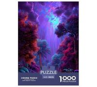 Forêt Pluvieuse Fantastique Puzzles 1000 Pièces Jeu De Défi Jouet Adultes Et Plus De 12 Ans Plantes Magiques Jeu De Puzzle Défi Éducatif Stimulation Cérébrale Cadeau Décoration Maison 38x26cm/1000pcs