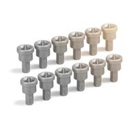 Foret pour cloisons sèches - 10pcs Set de vis pour cloisons sèches Dimpler pour cloisons sèches Bits magnétiques PH2 Bits pour cloisons sèches Jeu d'embouts de tournevis Cros pour plaque de plâtre Lim