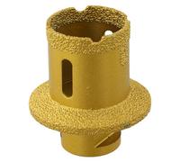 Foret pour meuleuse d'angle M14, 40/45/50 mm, ouvre-trou pour carrelage en porcelaine, marbre, verre, perçage humide ou sec, avec trous de retrait de copeaux