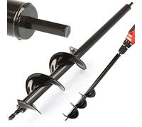 Foret pour perceuse visseuse spirale de jardin | Diamètre Ø10 cm | Profondeur 60 cm | Épaisseur de la lame 2,5 mm